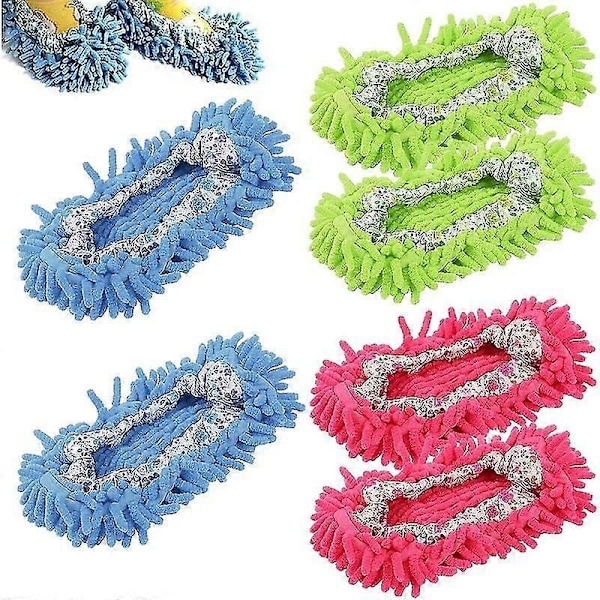 Moppesko 3 Par Gjenbrukbare Vaskbare Mikrofiber Moppesko for Hjemmekontor
