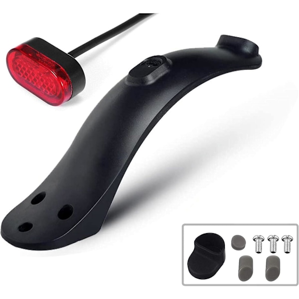 Bakskjerm Scooter Fender Brakett Scooter Tilbehør Kompatibel for Xiaomi M365/Pro 1S Scooter Svart