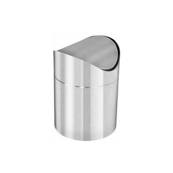 Sopsäck med Svinglock (Silver - Rostfritt Stål), Elegant Bordssopsäck