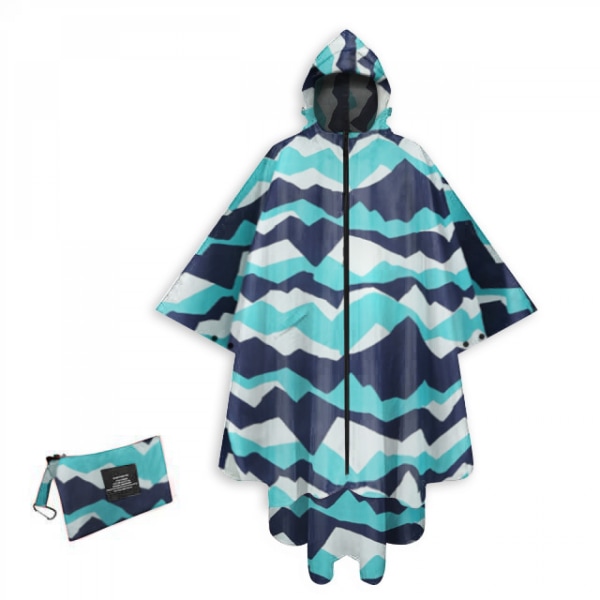 #Raincoat Fashion Unisex Rain Poncho Breathable With Storage Bag#