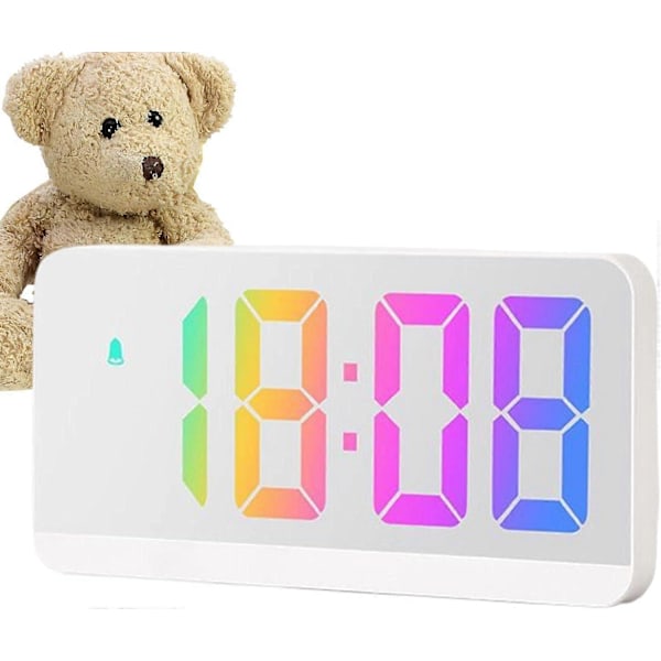 Digital LED-klocka - Digital Väckarklocka - LED-klocka med Temperatur
