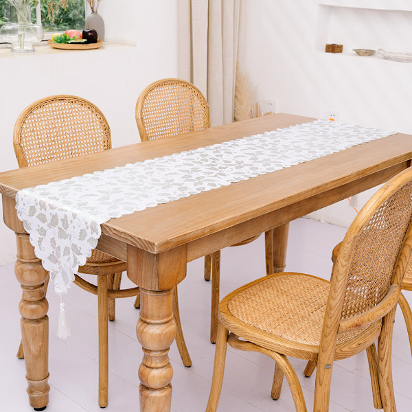 Julbordstablett 35x180cm Snöflinga Tryckt Tablett