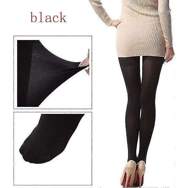 Dame Tights, Lmell Ugjennomsiktige Uten Fleece Dame Høy Midje Termiske Leggings, Lmell Petite