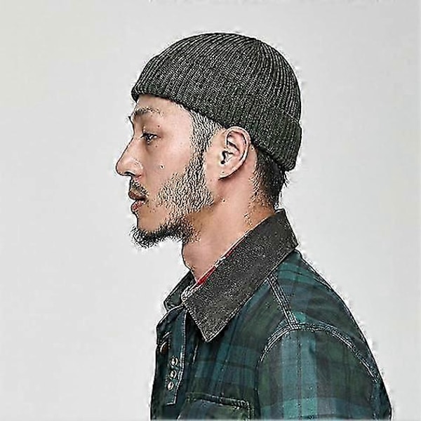 1 stk. Grøn Beanie Hue, Fisker Beanie Hue, Beanie Retro Hue, Velegnet til Fiskere, Arbejdere, Modebeklædning