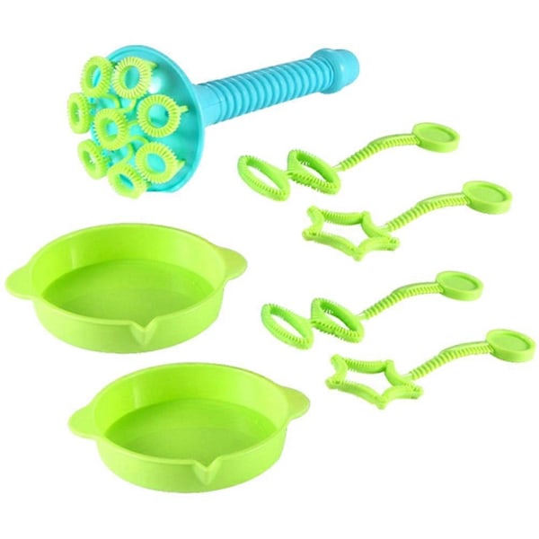 1 Set Rolig Blåsbubbleverktyg Jumbo Jätte Blåsbubbleverktyg Stilfull Bubble Maker Leksaker för Barn Utomhus (Utan Bubblevatten)
