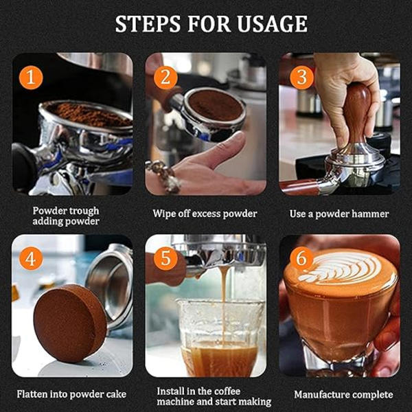 Kaffetamper, Kaffetamper, Espressotamper, Rostfritt Stål