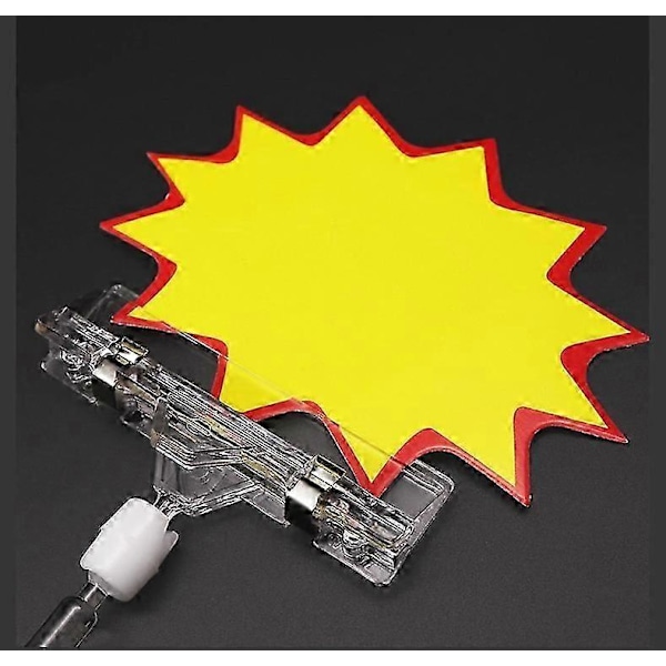 20 stk. Skilte Papir Kort Display Pris Label Tag Reklame Klips Holdere Stand