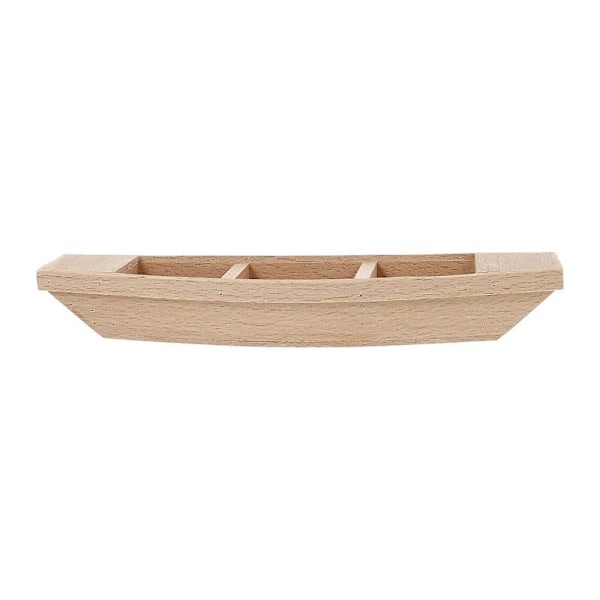 1 stk. Mikro Landskap Fiskebåt Dekor Trebåt Simuleringsbåt Ornament