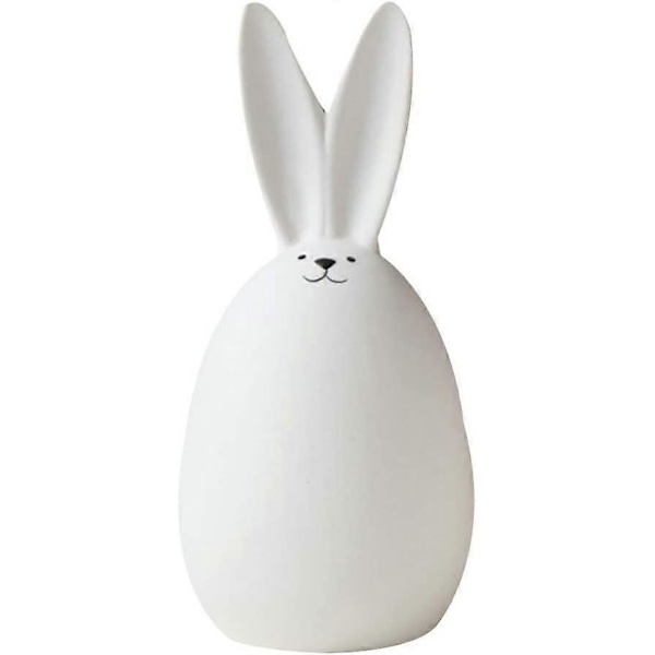 Easter Ceramic Rabbit Figurine Ornament White Desktop Decoration