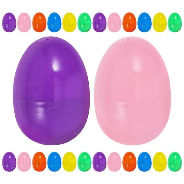 Easter Plastic Fillable Eggs for Party Decoration 60 Pcs Mixed[D]🐰🥚🌷