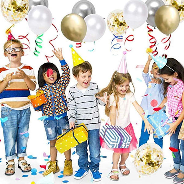 *60 stk. guld ballon, fødselsdag ballon, bryllupsballoner, guld kon*