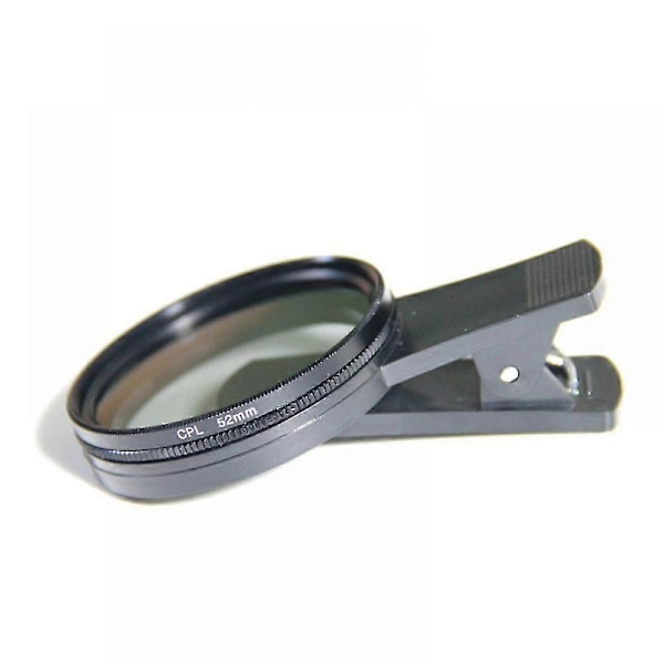 52mm Cpl Mobil Kameralins, Cpl Polariseringsfilter, Professionella Tillbehör, Portabel Polarisator, Linsfilter