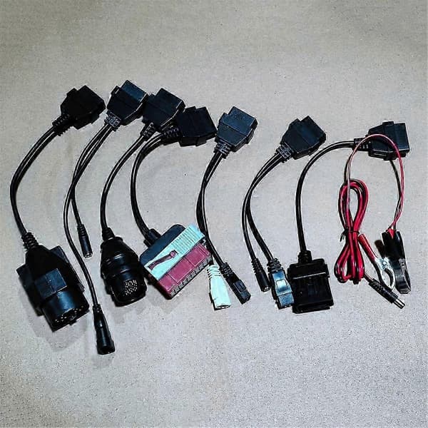 8 stk. komplette sæt TCS Multidiag PRO bil OBD konverterkabler OBD2 diagnostisk interface stik Exten