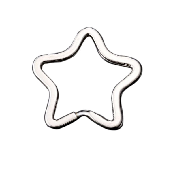 #Pakke med 30 stjerneformede metallsplittringer Ideelt for nøkkelringer#