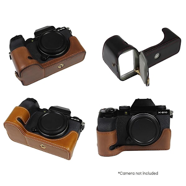 PU Läderfodral för Fujifilm Xs10 X-s10 Kameraskydd Stöd