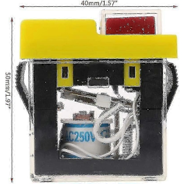 Vandafvisende elektromagnetisk afbryder KJD6 5E4 250V - Magnetisk startknap med strømafbrydelsesbeskyttelse - Selvspærrende afbryder KJD20-HGBD