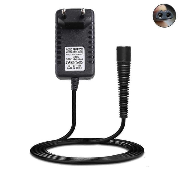 5.9V 0.6A Veggplugg AC Strømadapterlader for Braun Electric Ahaver BL-3
