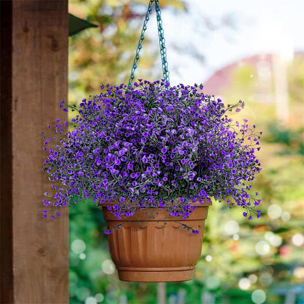 #Lila, Konstgjorda växter Konstgjorda blommor för utomhusbruk, väderbeständiga#
