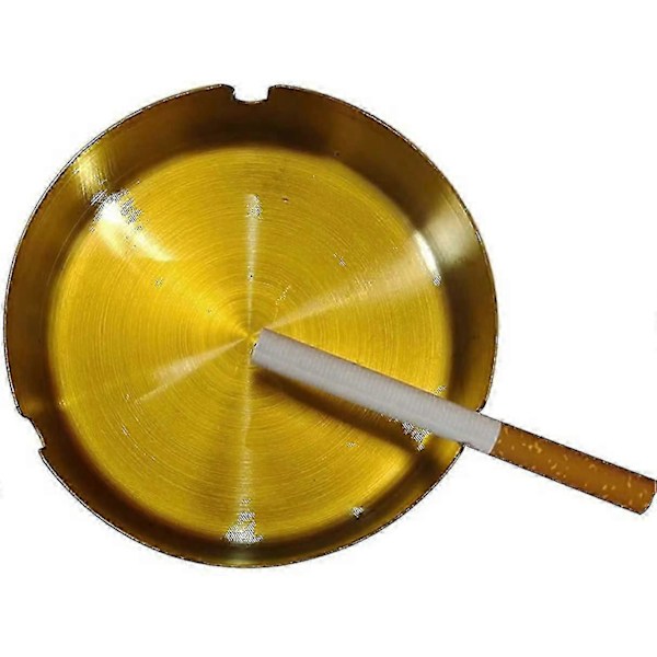 Rundt Askebæger i Rustfrit Stål (2 Stykker, Guld)