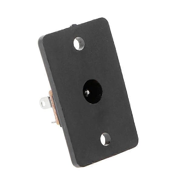 Panel med hunstik til cylinderformet jackstik DC 12V strømstik 5,5 x 2,1 mm stik