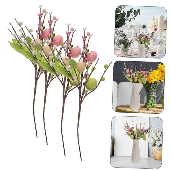 Egg Berry Twigs, Easter Egg Twigs, Easter Egg Decorations, Easter Egg Branches, Fake Egg Stems, Branches, Easter Flower Arrangements