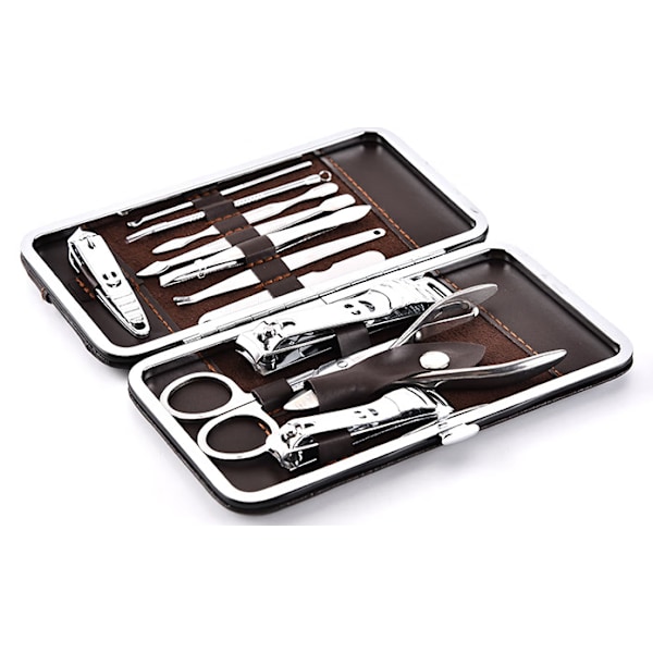 12 stk. Negleklippere Rustfrit Stål Manicure Saks Professionel