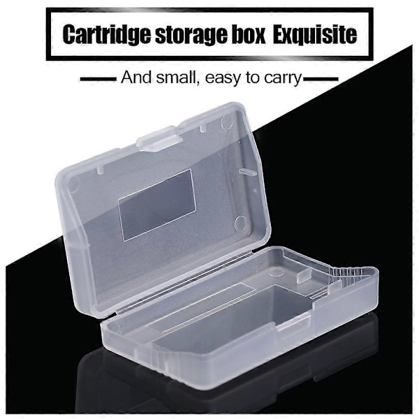 10 st Transparent Dammskydd Kassett Spel Fodral Box för Nintendo Game Boy Advance, 6.2*3.8*1.1cm