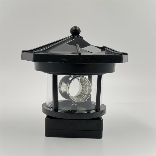 *1 stk roterende frontlykt solcellelys LED hagegårdsplenlampe utendørs*