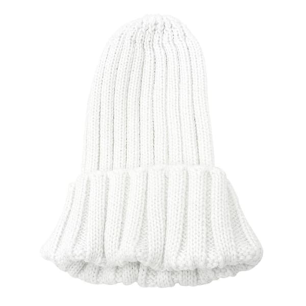 1 stk Hvit Vinter Høst Damehatt Varmer Bonnet Casual Hatt