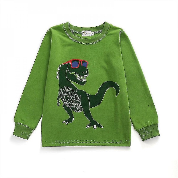 2-delat Set Julklapp Pojkar Pyjamas Dinosaurie Nattkläder Bomull Småbarnskläder Barn Sovkläder Vinter