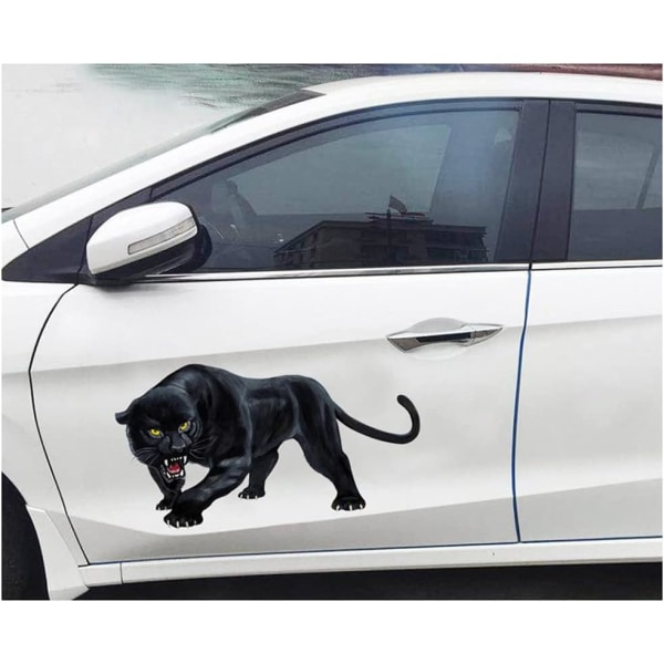 #Dyreklistermærke Bildekorationsmærkat Panther Car Sticker 3D-simulering#