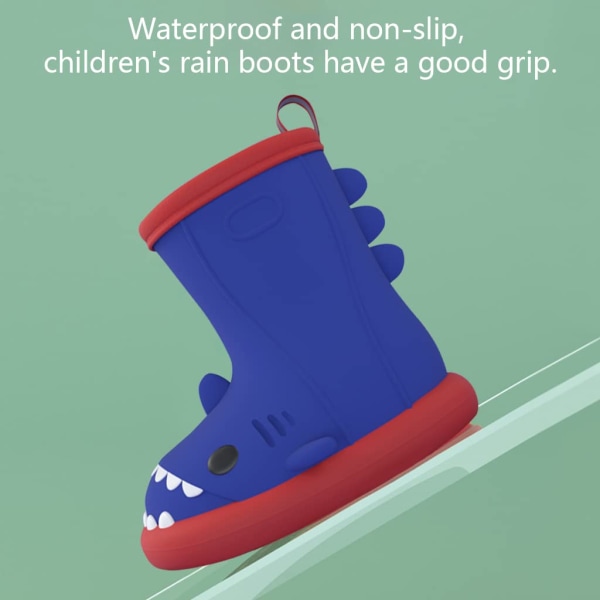 Lasten toddler sadesaappaat sarjakuva Shark Easy On Baby Rain Shoe
