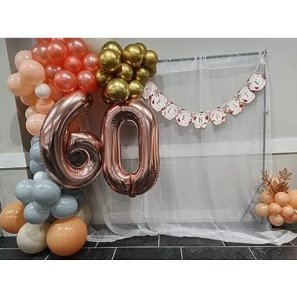 #Födelsedag Nummer Ballon 1 Roséguld 98 CM | 1 års jubileumsdekoration | 1 års födelsedag Ballon | Födelsedag Helium Ballon#