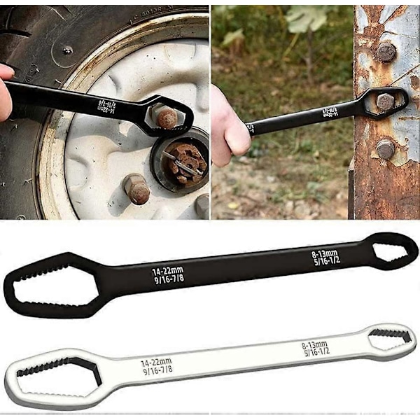 Kromivanadiiniteräksinen jakoavain, kaksoispäinen 8-22mm 2kpl