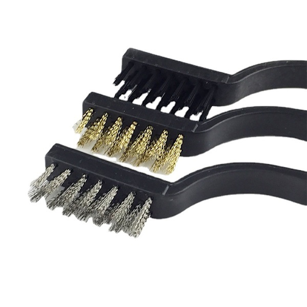*Rustfrit Stålbørste Kobberbørste Nylon 3stk Børste Sæt til Rengøring*