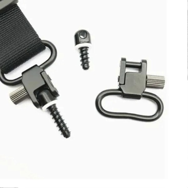 Solid Jern Hurtigutløser 3 Skruer 2 Løkkspenner Sett (1in QD Spennebase) for Stropper