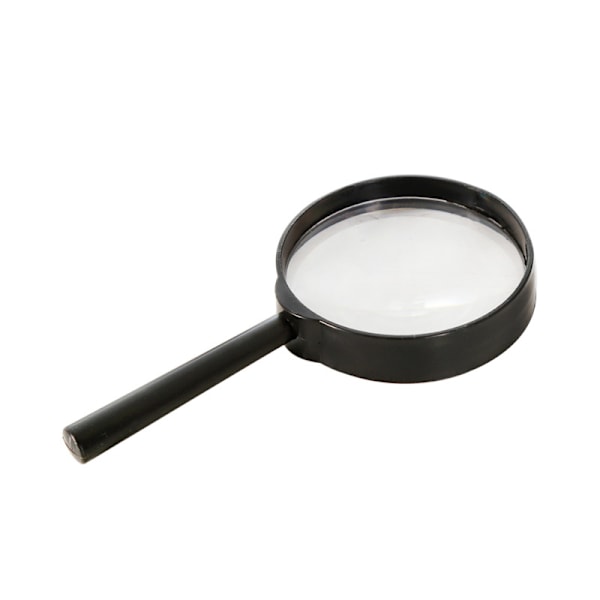 Bærbar lille forstørrelsesglas 2 stk. (diameter 50 mm, sort)