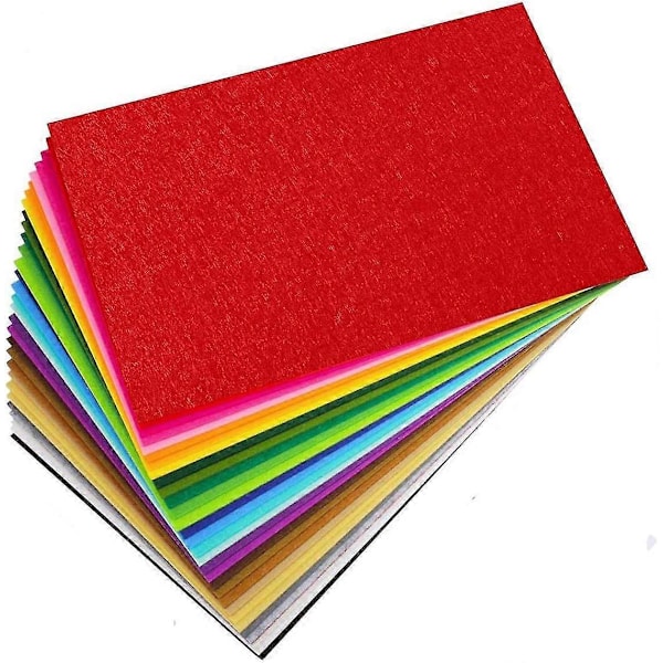 Filt Tygark, 40 Färger 20 x 30 cm för DIY-hantverk