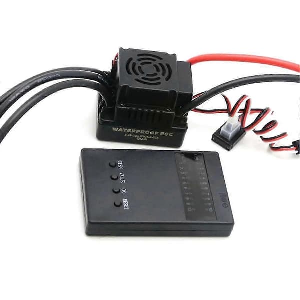 Rc 80A Børsteløs ESC Elektrisk Hastighetskontroller med 5.8V / 3A SBEC 2-4S Programmeringskort for 1/8 1:8 R