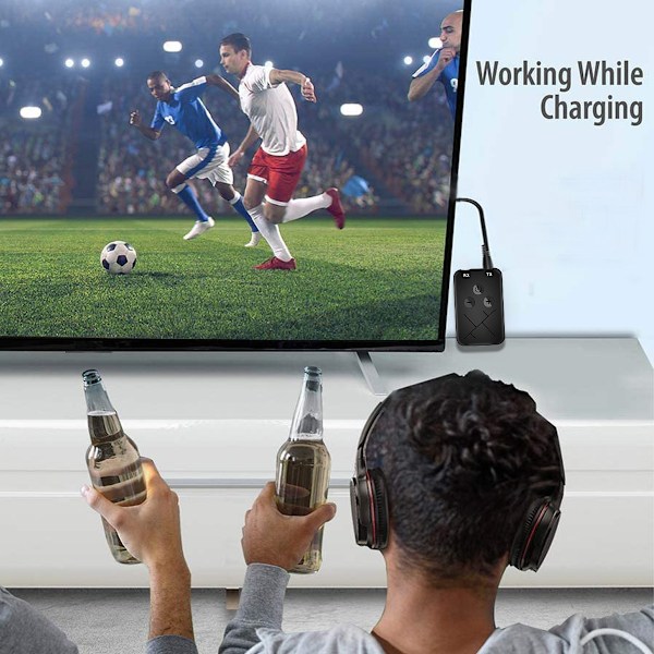 1-pack 3-i-1 Bluetooth 5.0-sändare, bärbar trådlös Bluetooth-adapter