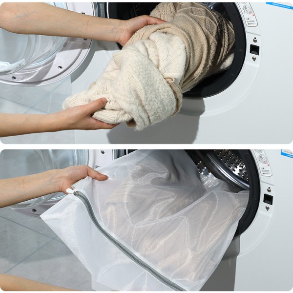 (S (40x30 cm)) Tvättnät (tvättpåse) i mycket tålig dubbel
