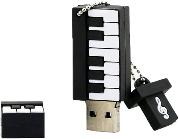 *Klaverformet USB 2.0 Flashdrev USB Disk Pen Drive (Sort, 16GB)*