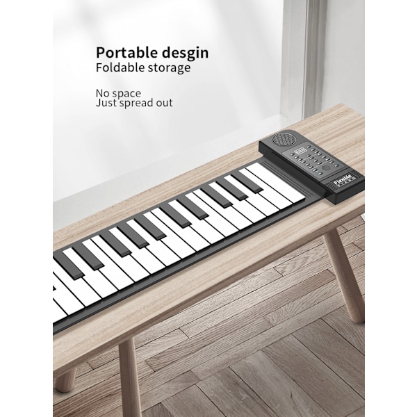 #Legetøjsmusikalsk instrument rullepiano 61 tangenter MIDI 128 lyde#