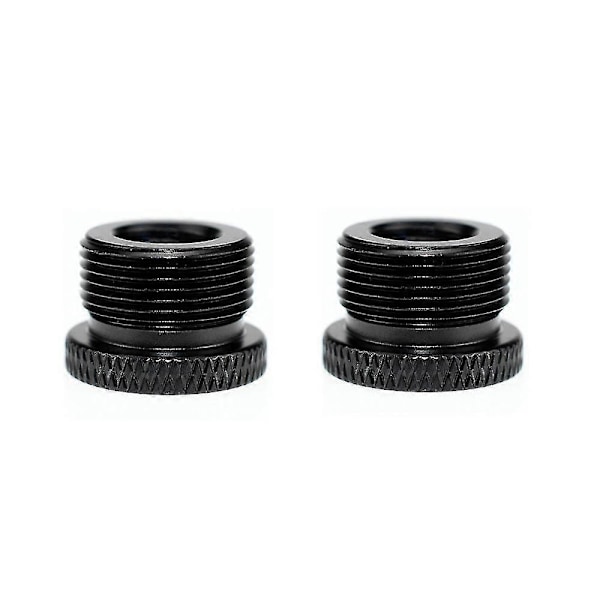 8st Mikrofon Gängadapter 5/8 Adaptermutter 1/4 Till 3/8 Mikrofontillbehör - Svart