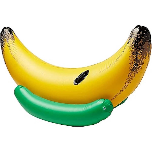 Kæmpe Oppustelig Ride-on Banan Flyder  Gul Banan Flyder  Stor Oppustelig Pool Flyder Til Børn & Voksne  Sommersjov Til Pool  Sø  Strand  Fest  Lo