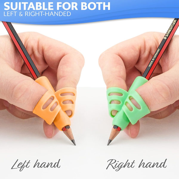 #Sett med 5 skrivehjelpemidler, barnas finger-skriveguide - Blyant G#
