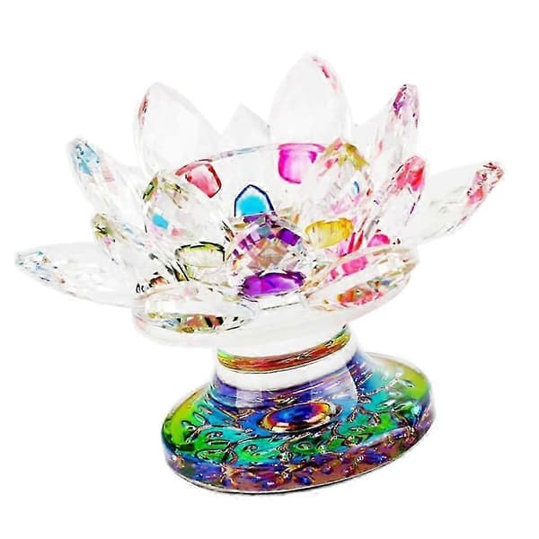 Krystallglass Lotusblomst Telysestake Gave