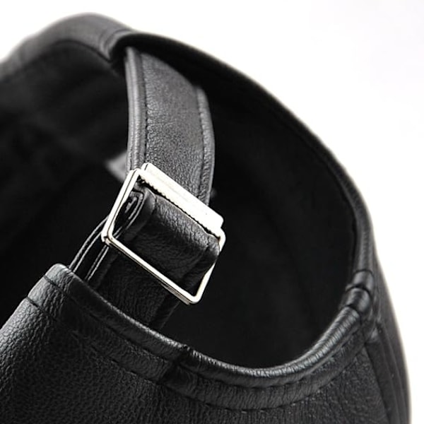 #Mænds Læder Baseball Cap Justerbar Kasket Sports Hat Hat Bonnet Flat Cap#