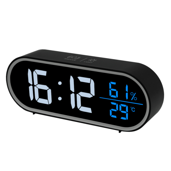 *Spegel Digital Väckarklocka, LED Digital Klocka, Stor Tid/Temperatur*