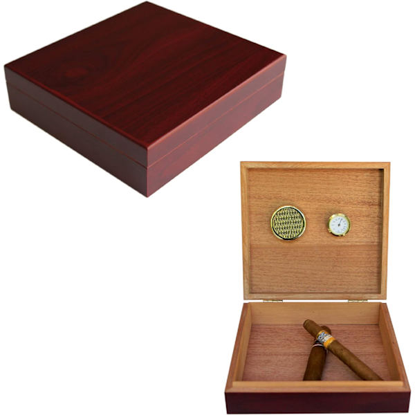 /#/Setripuinen sikarihumidor, sikarihumidor sisäänrakennetulla kosteusmittarilla/#/